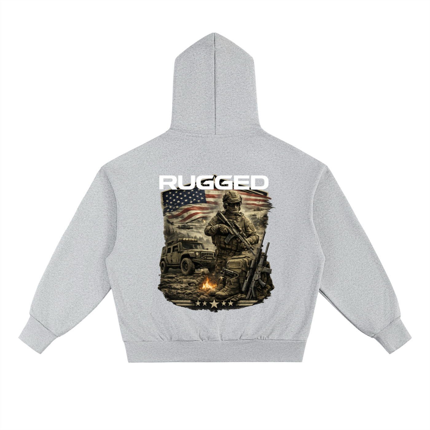 RUGGED SWEATSHIRT w/ HONORING FALLEN COMRADS