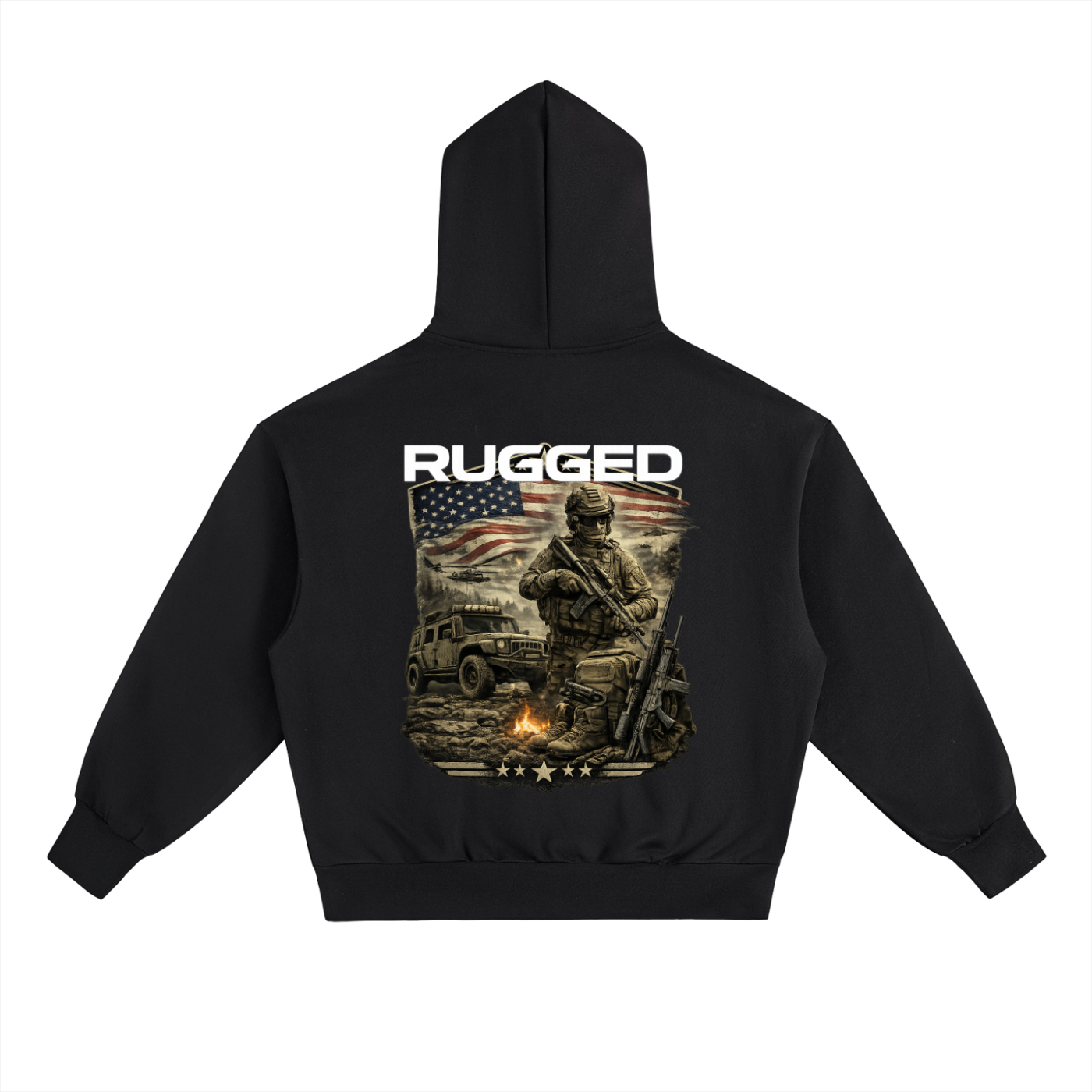 RUGGED SWEATSHIRT w/ HONORING FALLEN COMRADS